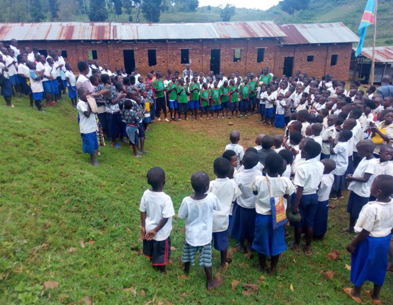 rassemblement des élèves à une école de Walungu/ ©Photo droits tiers