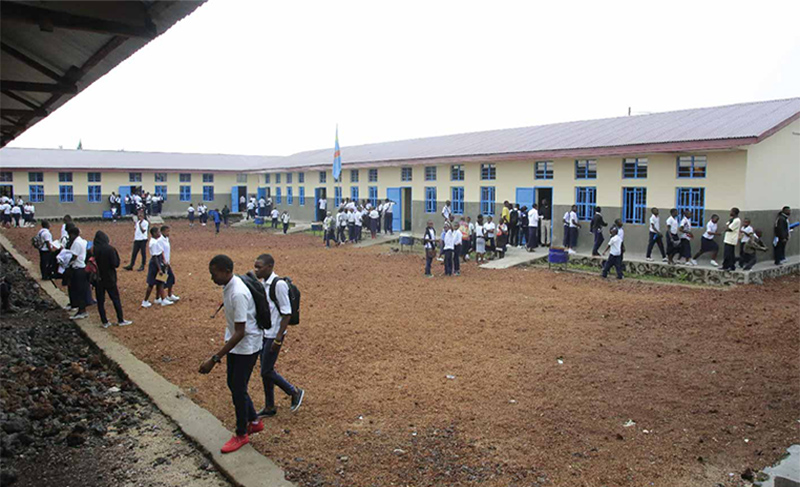 Cours de l'école St André à Goma/ ©FSRDC
