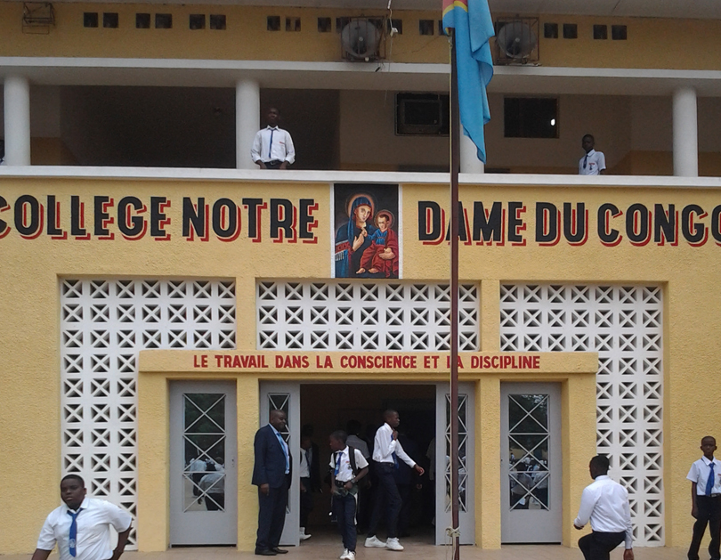 Entrée Principale du Collège notre Dame à Kinshasa/ © Photo Notre Dame