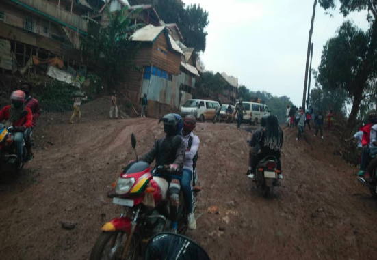 Etat de dégradiation de la route à Bukavu/©Photo droits tiers